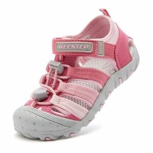 Wee Step Sporty Closed Toe Water Sandals Pink Fuschia Size 8 Toddler Little Kid